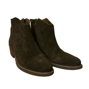 Marroqui Sanchez Womens 39 US 8 Black Suede Zip Boho Western Ankle Boots…